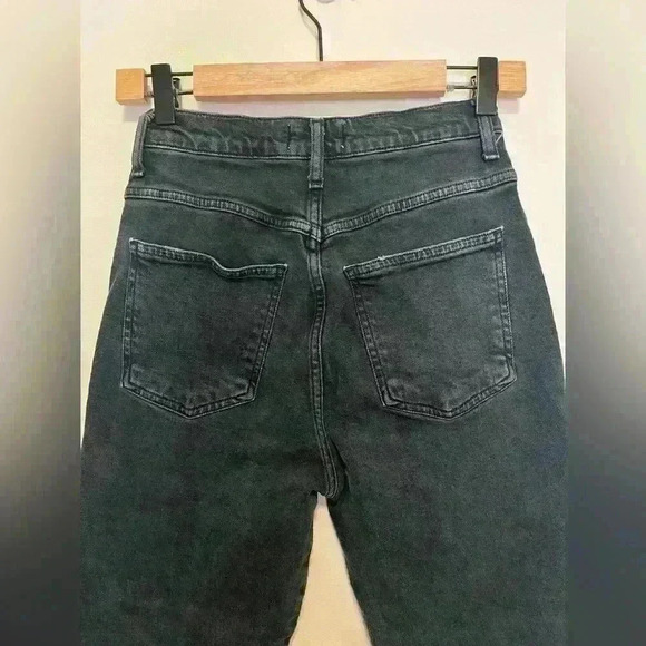 Agolde Women's High Rise Jeans - Black - Picture 8 of 12